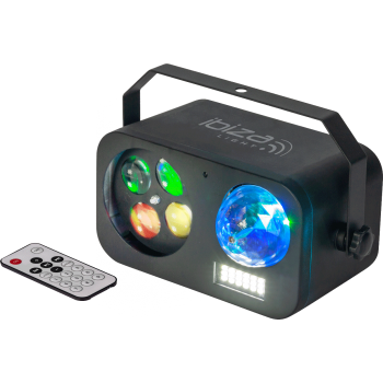 Ibiza light combi led 20 efecto de iluminacion 3-en-1 astro-strobo y gobo beam