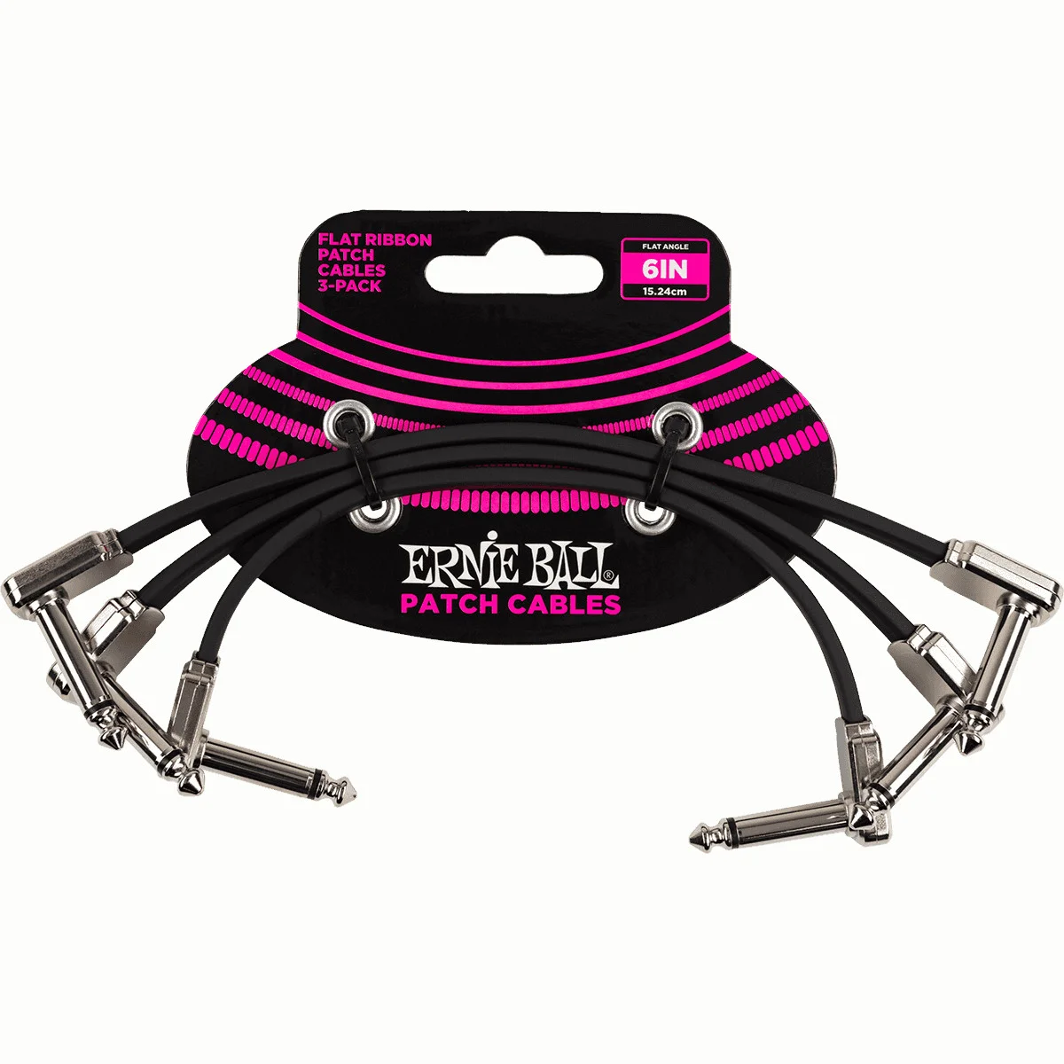 Ernie ball 6221 cable patch plano flat ribbon 15 cm. set 3 cables