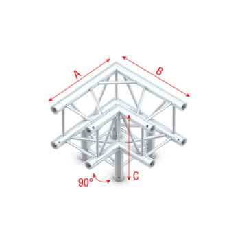 Showtec corner 3-way 90 esquina de truss cuadrado dq22012