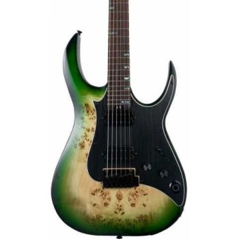 Mooer gtrs m810 green burst guitarra eléctrica