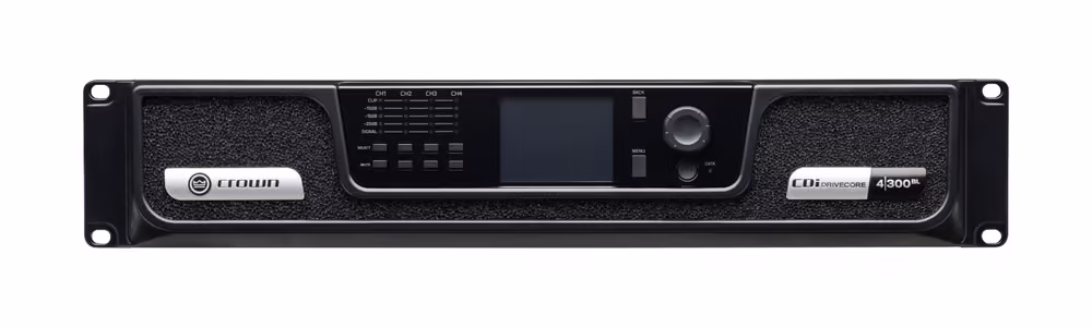 Crown cdi-4-300bl entrada analógica + blu link, 4 canales, 300w por canal d