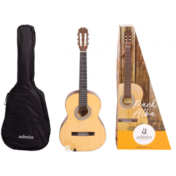 Admira Alba 4/4 Serie Iniciación Pack De Guitarra Clásica