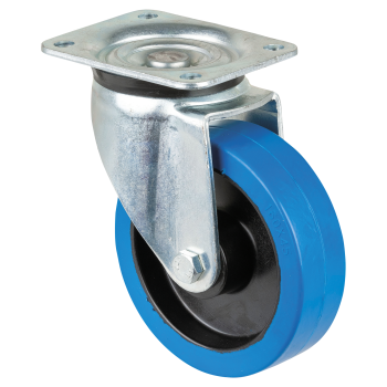 Showgear swivel blue wheel 160 mm - without brake