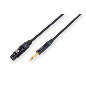 Soundsation cable de micrófono balanceado wiremaster wm-uxfj05 xlr(f)-jack de 6,3