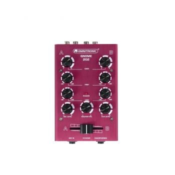 Omnitronic gnome-202 red mini mezclador rojo