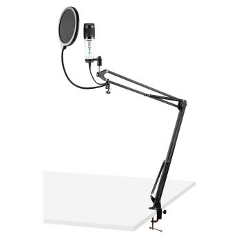 Vonyx cms320w. kit de micrófono estudio usb echo blanco 173.560
