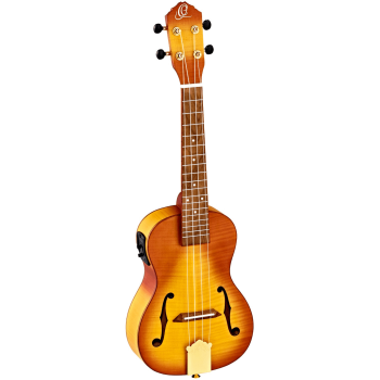 Ortega rusl-hsb ukelele electroacústico (incluye funda)