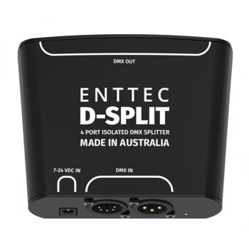 Enttec d-split dmx 5 pin xlr splitter/isolator óptico y repetidor para dmx512