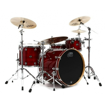 Drum workshop 809040 set de cascos performance lacquer cherry stain