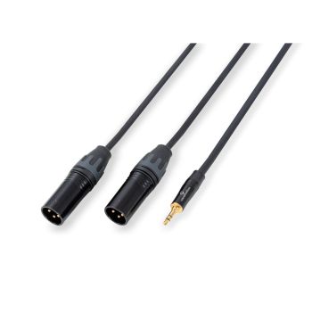 Soundsation cable adaptador wiremaster wm-mj2xlr30 mini jack estéreo 3.5 - 2 x xl