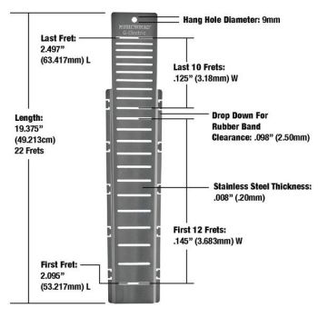 Musicnomad fretboard protector para trastes escala 25,5?