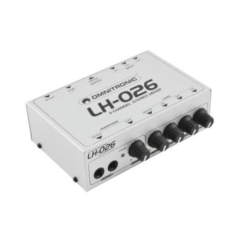 Omnitronic lh-026 mezclador estéreo de 3 canales