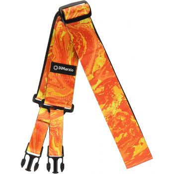 Dimarzio dd2245 correa para guitarra cliplock orange universe
