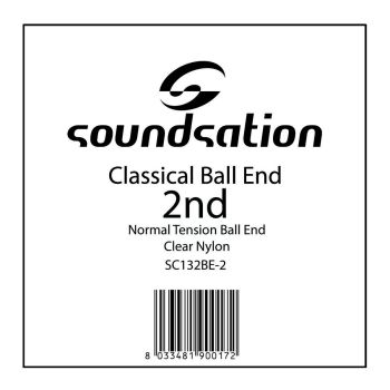 Soundsation cuerda para guitarra clásica sc132be-2 con extremo de bola - b 0.32 t