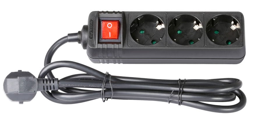 ADAM HALL 8747S3 Cable 1,4m con 3 sucko con interruptor 8747S3