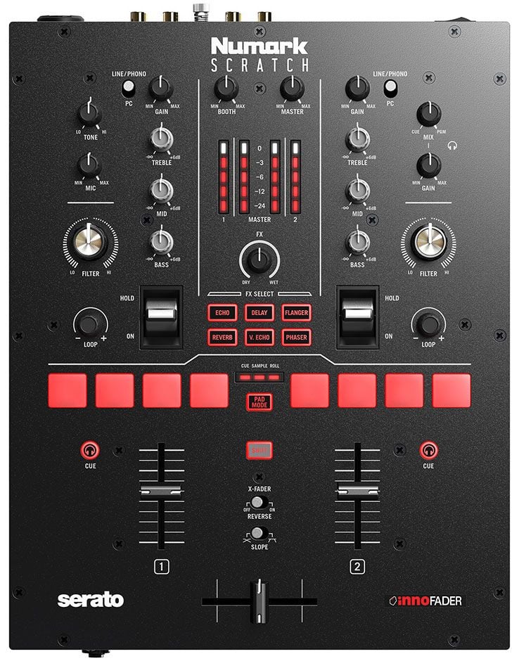 Numark Scratch Mezclador para scratch de 2 canales para Serato DJ Pro Scratch