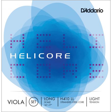 D´addario H410 Set de cuerdas Helicore para Viola escala larga, tensión suave H410-LL Helicore Viola