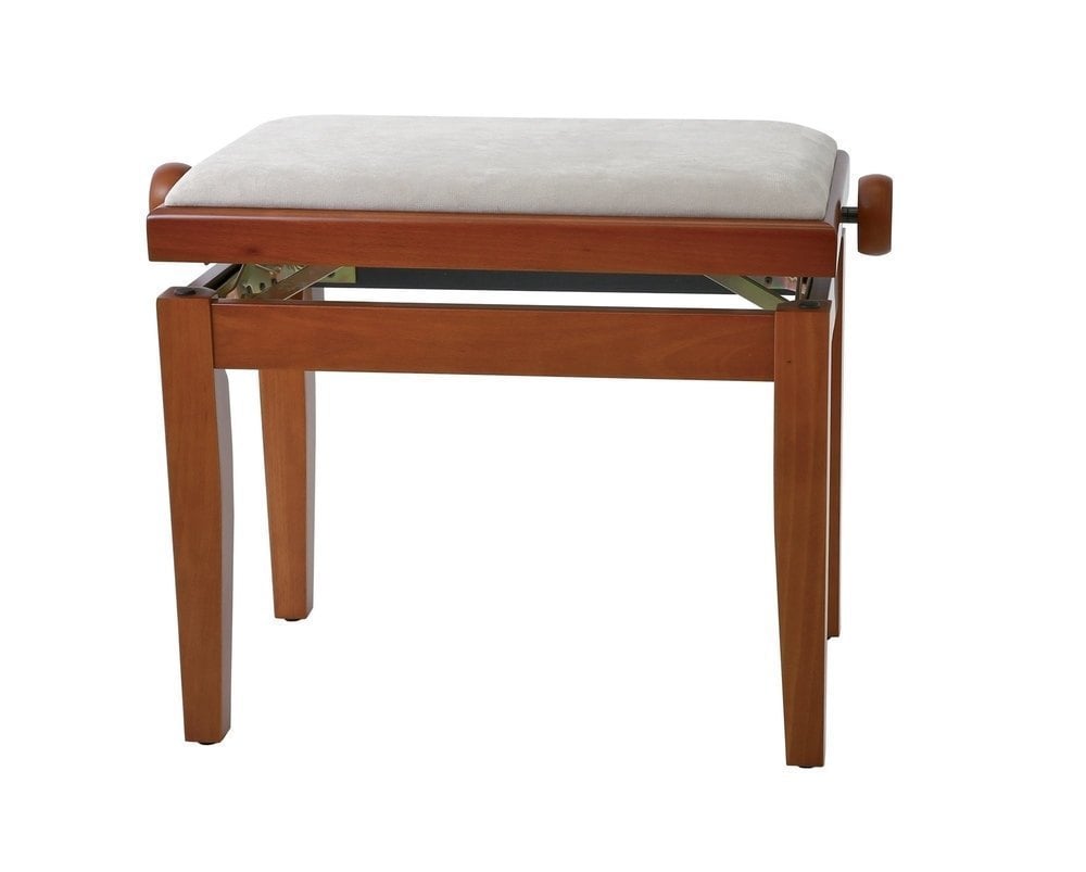 GEWA 130080 Banqueta de Piano Deluxe Cerezo Mate Tapizado beige 130080