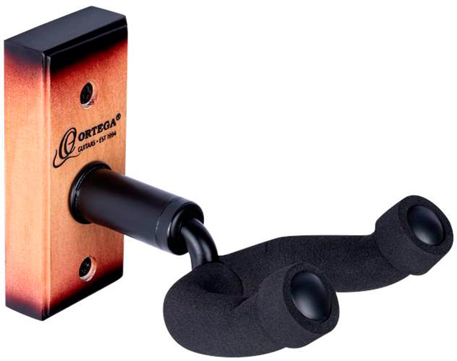 Ortega OGH-1TSB. Soporte de Pared para Guitarra Tobacco Sunburst OGH-1TSB
