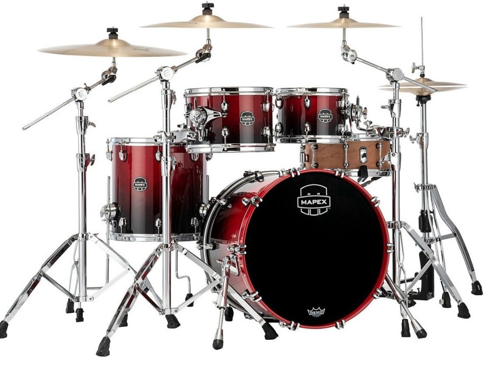 Mapex SR504XRQ Saturn Renew Scarlet Fade Batería Acústica SR504XRQ