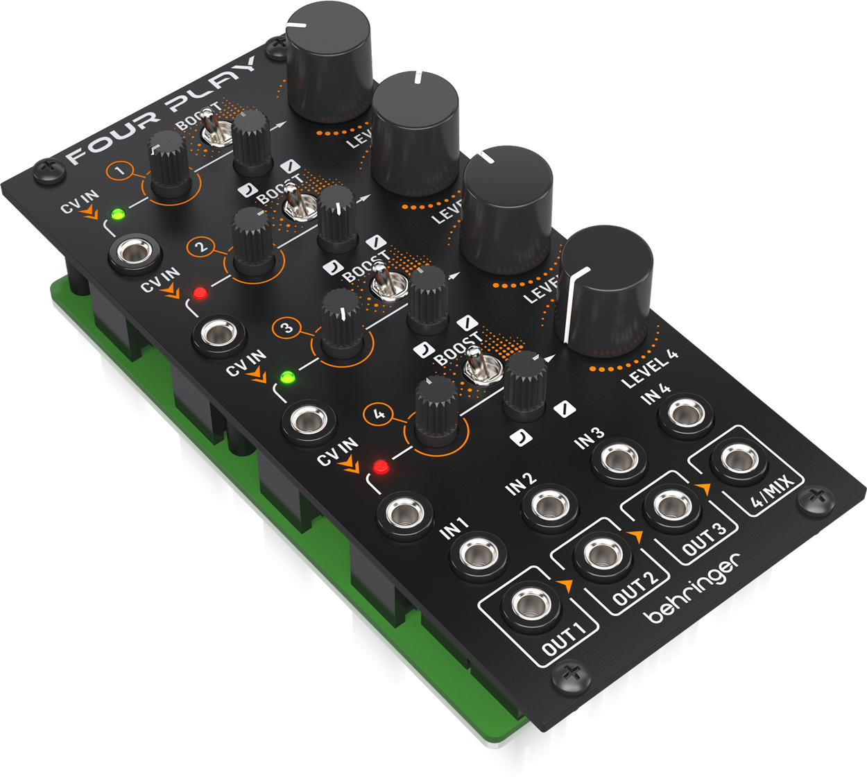 Behringer Four Play VCA Cuádruple y Módulo Mezclador Four-Play