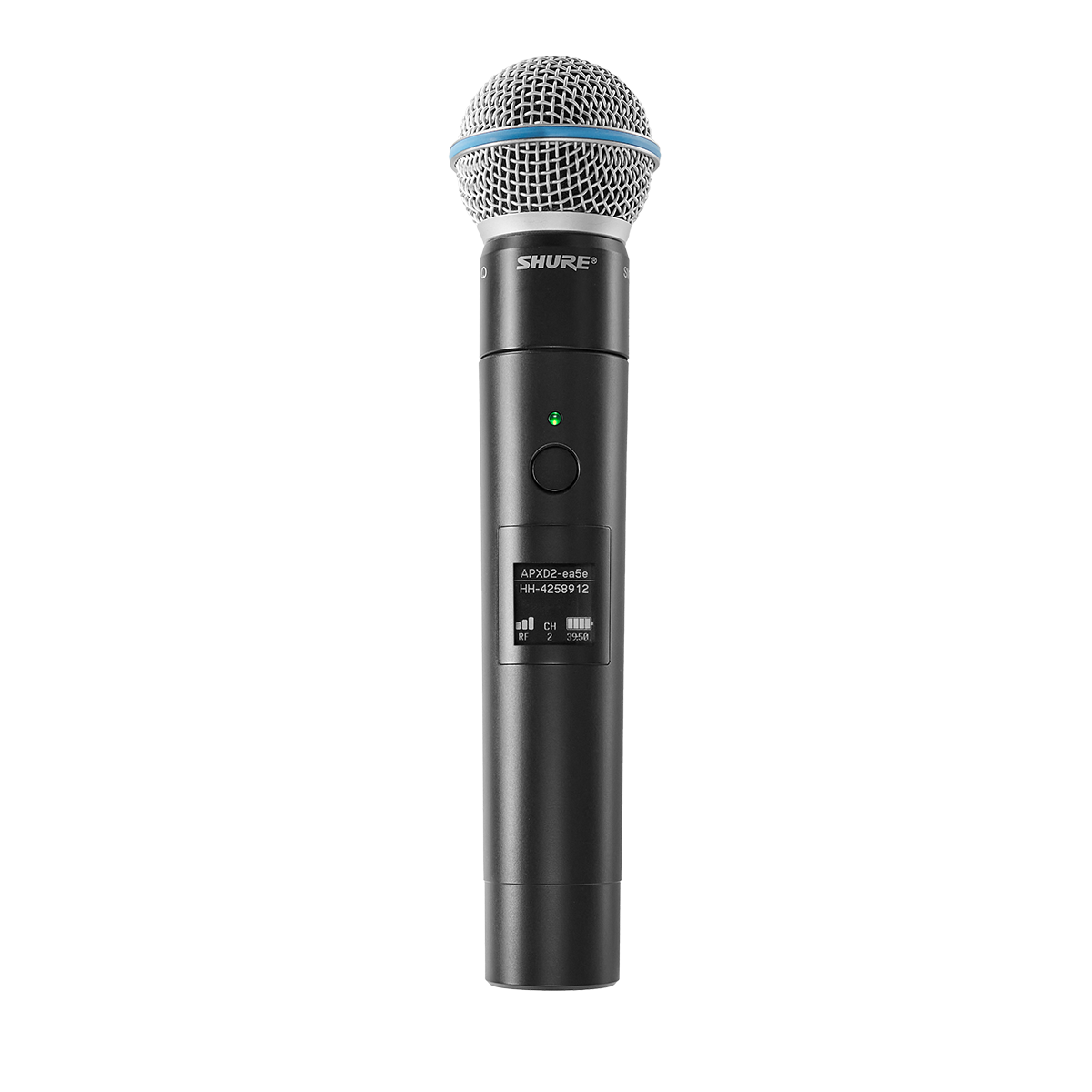 SHURE MXW2X/BETA58 Z11 Transmisor de Mano Cápsula BETA58 para sistema Microflex Next.1880-1990MHz SHURE MXW2X/BETA58 Z11