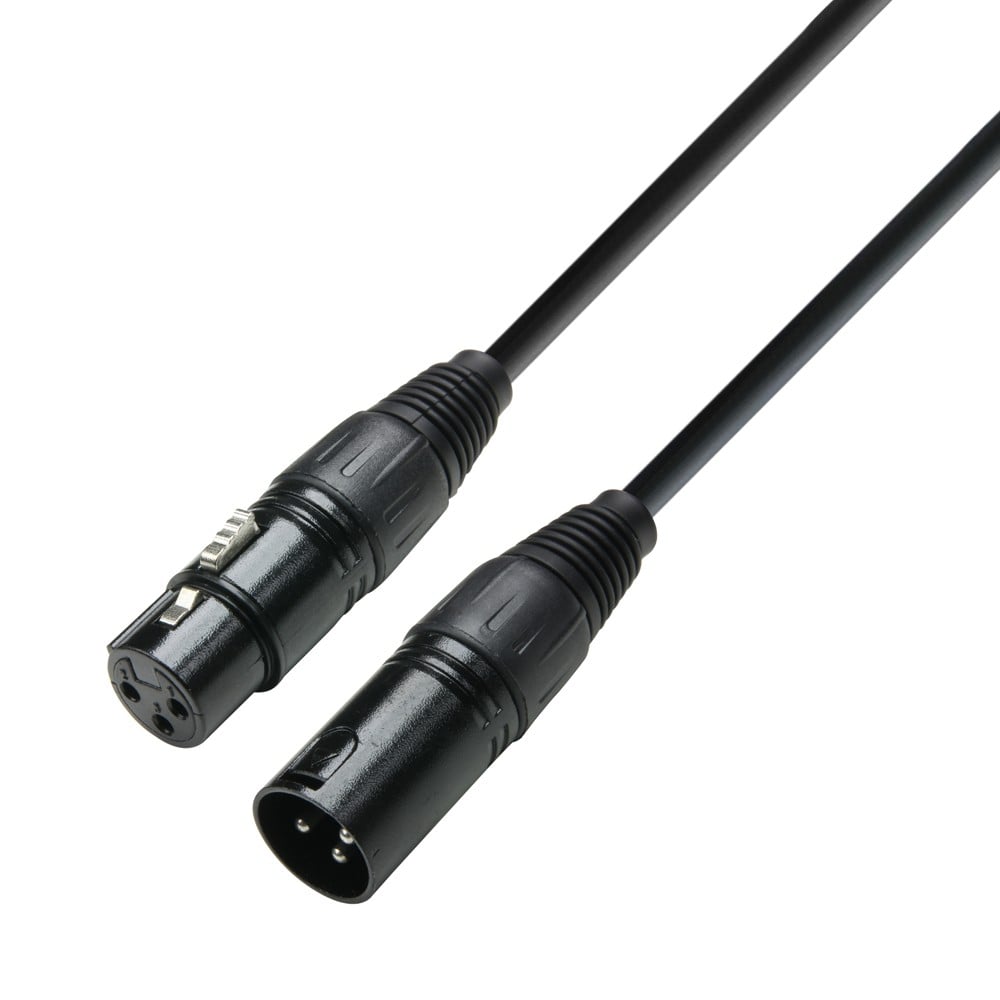 Adam Hall Cables K3 DMF 1000 Cable DMX de XLR macho a XLR hembra 10 m K3 DMF 1000