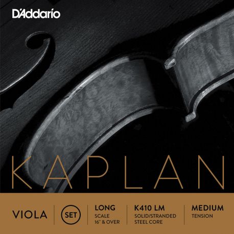 D´addario KA410 Juego de cuerdas Kaplan Amo para viola, escala larga, tensión fuerte KA410-LH Kaplan Amo Viola