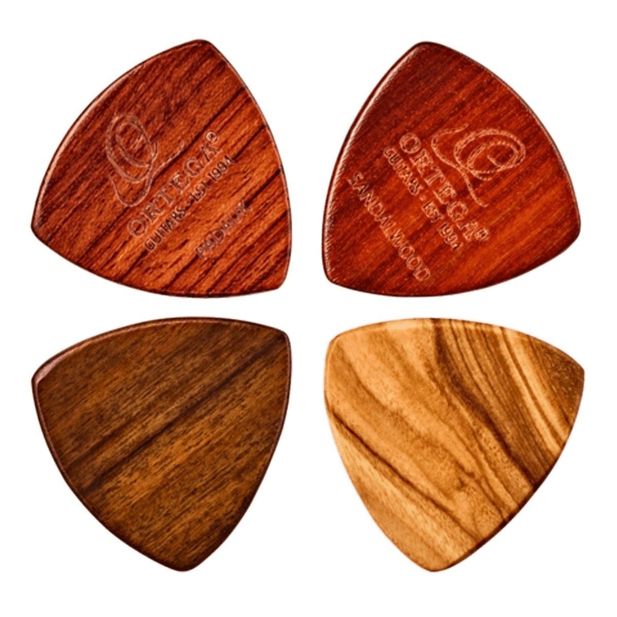 Ortega OGPWXLF Pack de 4 Púas de Madera XL OGPWXLF