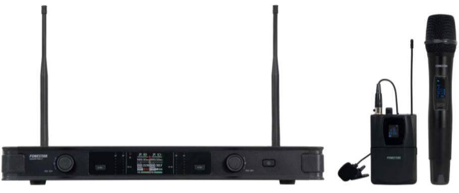 Fonestar SONAIR-PRO-2MP Micrófono inalámbrico doble de mano y petaca SONAIR-PRO-2MP