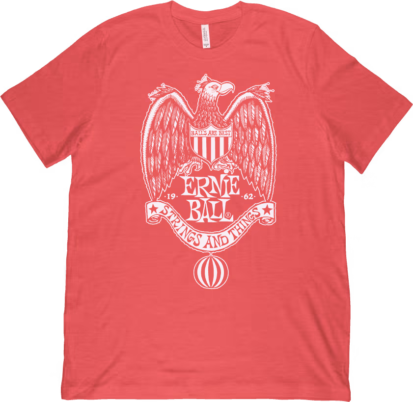 ERNIE BALL Camiseta \"Strings & Things\" Roja - Xl YERN4843