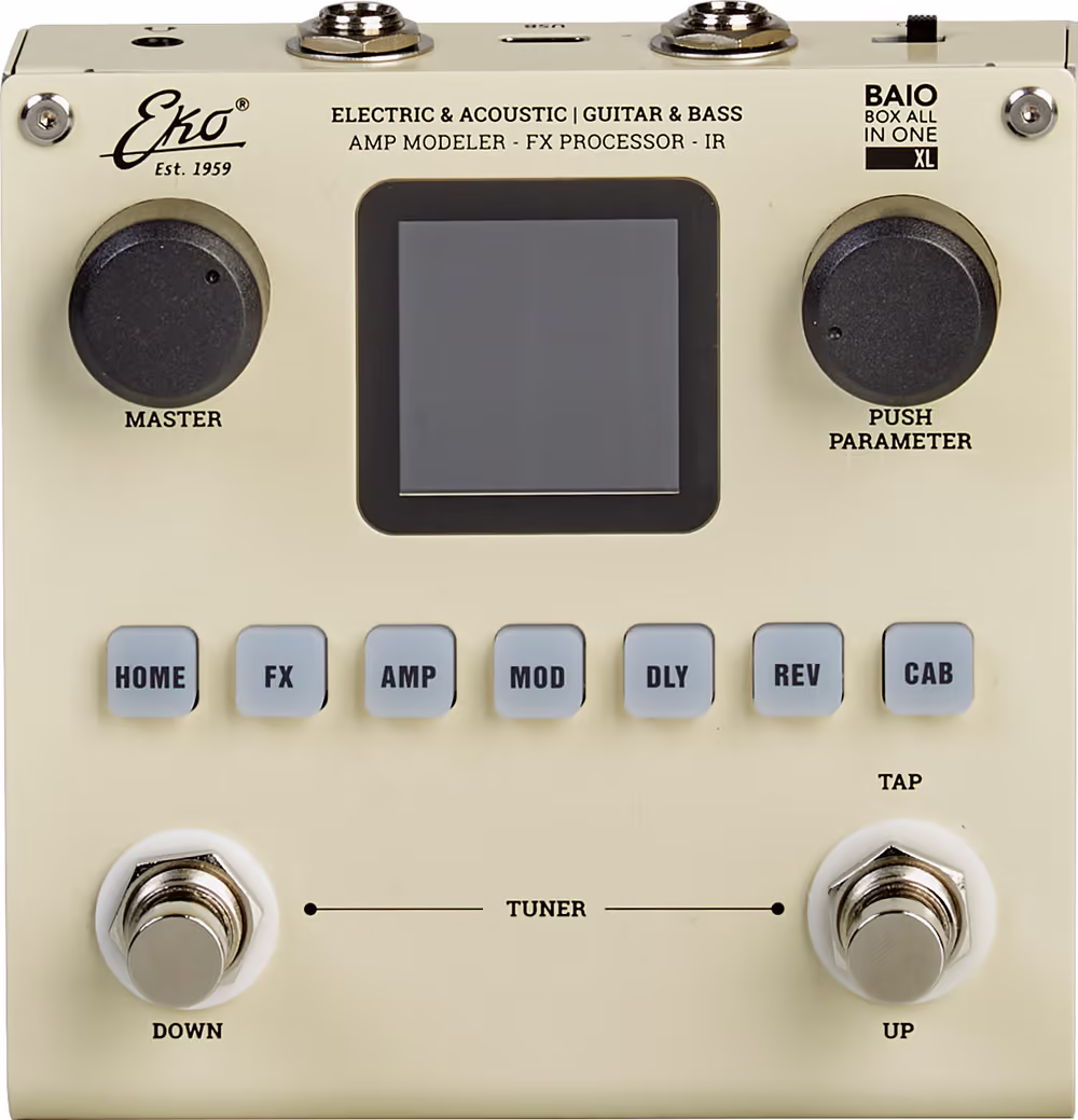 EKo MEKBAIO-XL Box All In One Para Guitarra Y Bajo Eléctrico - (Batería MEKBAIO-XL