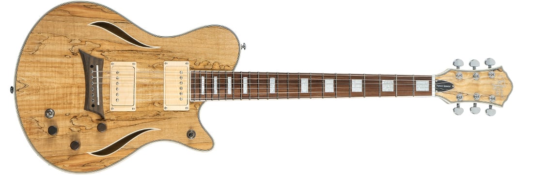 Michael Kelly HYBRID SPECIAL Guitarra híbrida eléctrica/acústica Spalted Maple EMKHSSSPPYZ