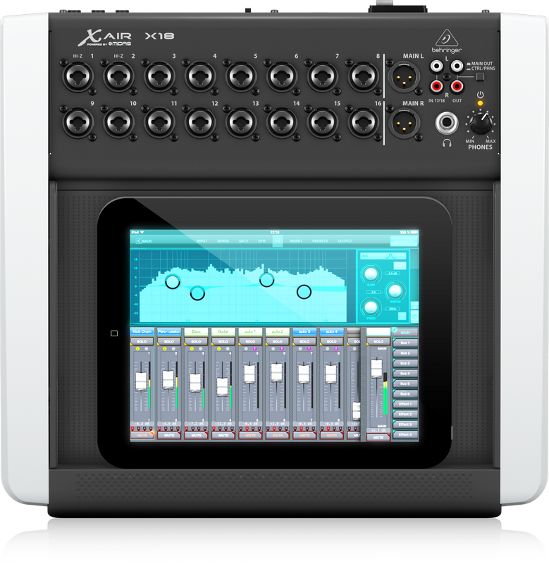 BEHRINGER X18 DIGITAL IPAD/TABLET Mezclador Digital para Ipad/Tablet x18