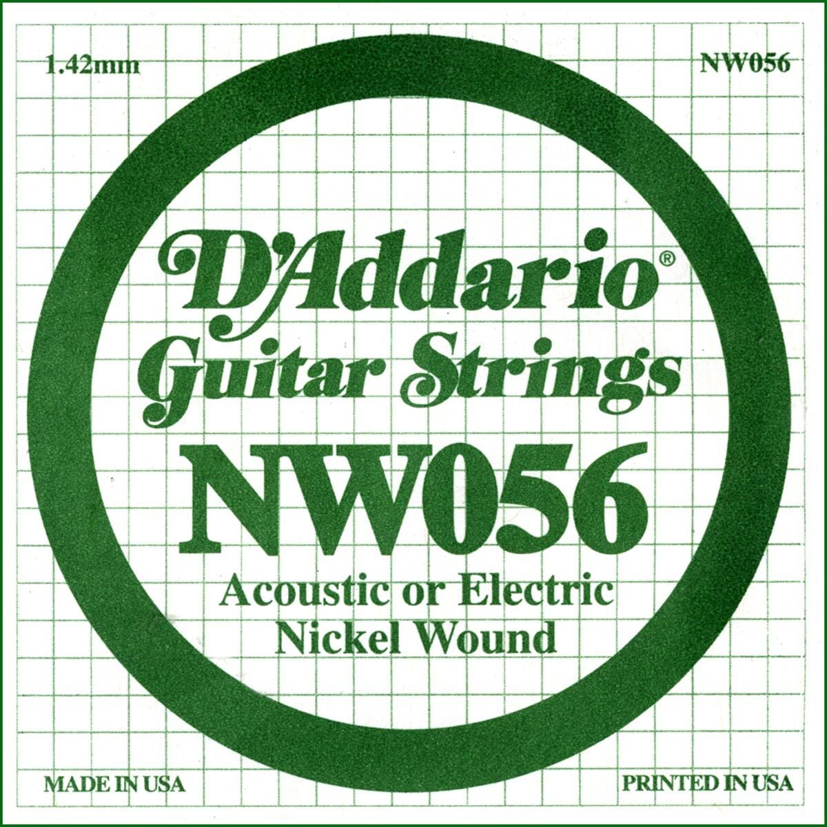 D´addario NW056 Cuerda Suelta para Guitarra Eléctrica NW056