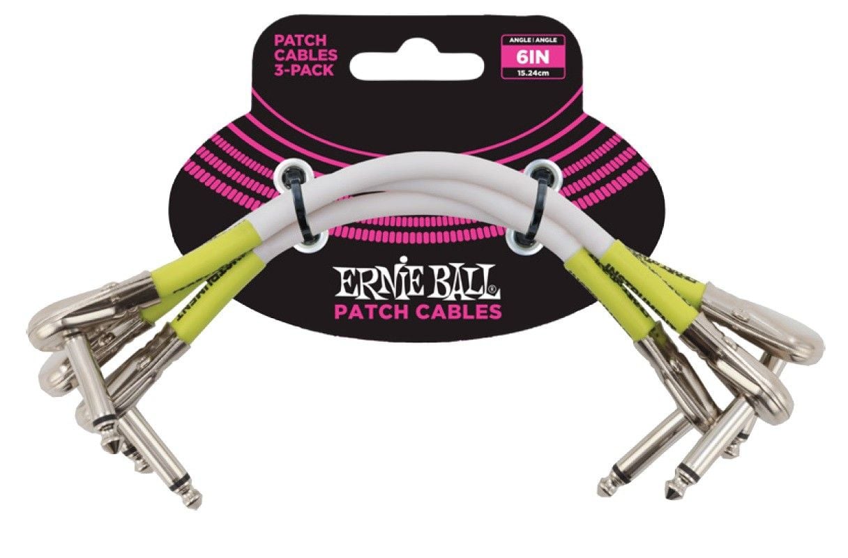 Ernie Ball 6052 Cable Patch Blanco 15 Cm 6052