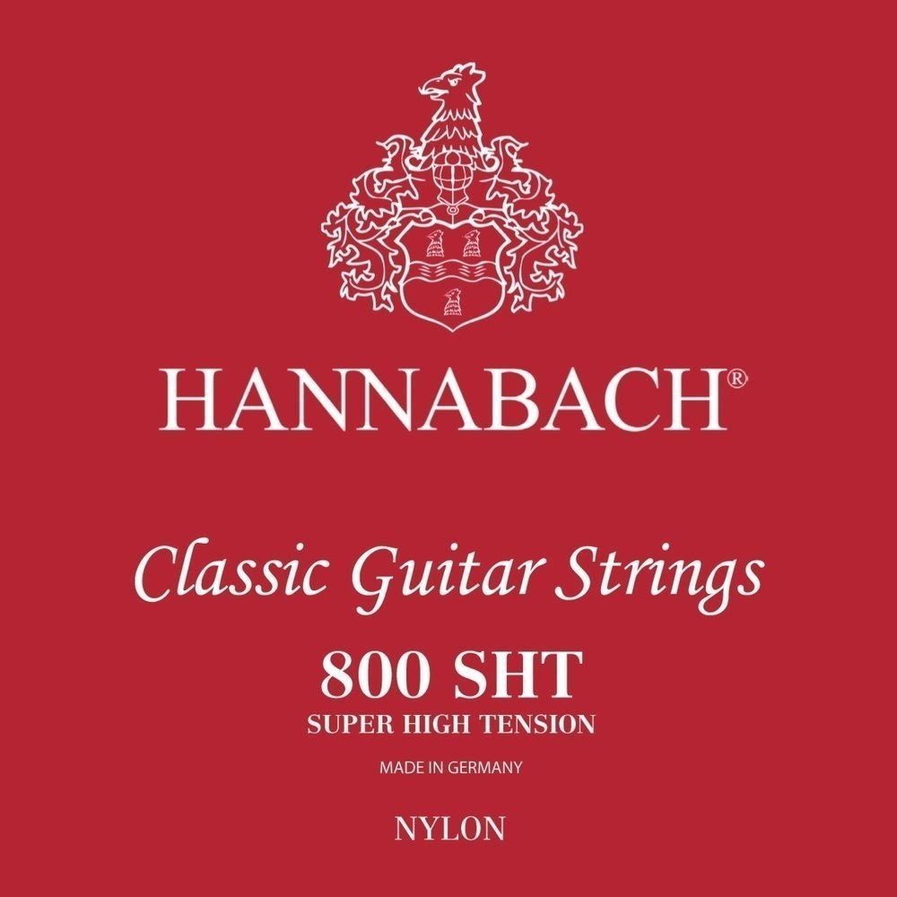 Hannabach 800SHT Red Super High Tension Cuerdas para guitarra clásica 800SHT