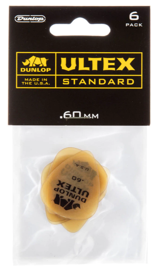 Dunlop Ultex Standard de 0,60mm Pack 6 Un. 421P60