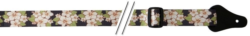 Gewa 532071 Correa para Ukelele F&S Nylon Ukulele Hibiscus Blanco 532071