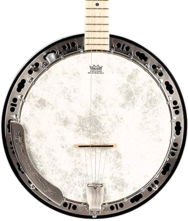 Ortega OBJE400TBL. Banjo Transparent Blue + Funda OBJE400-TBL