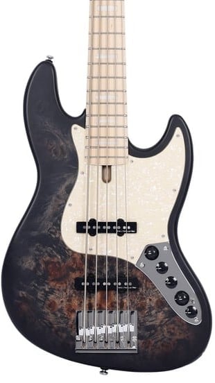 Marcus Miller V7 Swamp Ash-5 Reissue Trans Black Bajo Eléctrico V7 SWAMP ASH-5 REISSUE TRANS BLACK SATIN