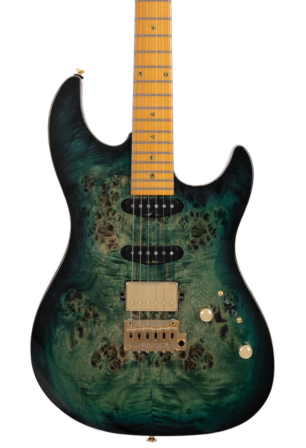 Larry Carlton by Sire S10 HSS Trans Green Guitarra Eléctrica S10 HSS TRANS GREEN