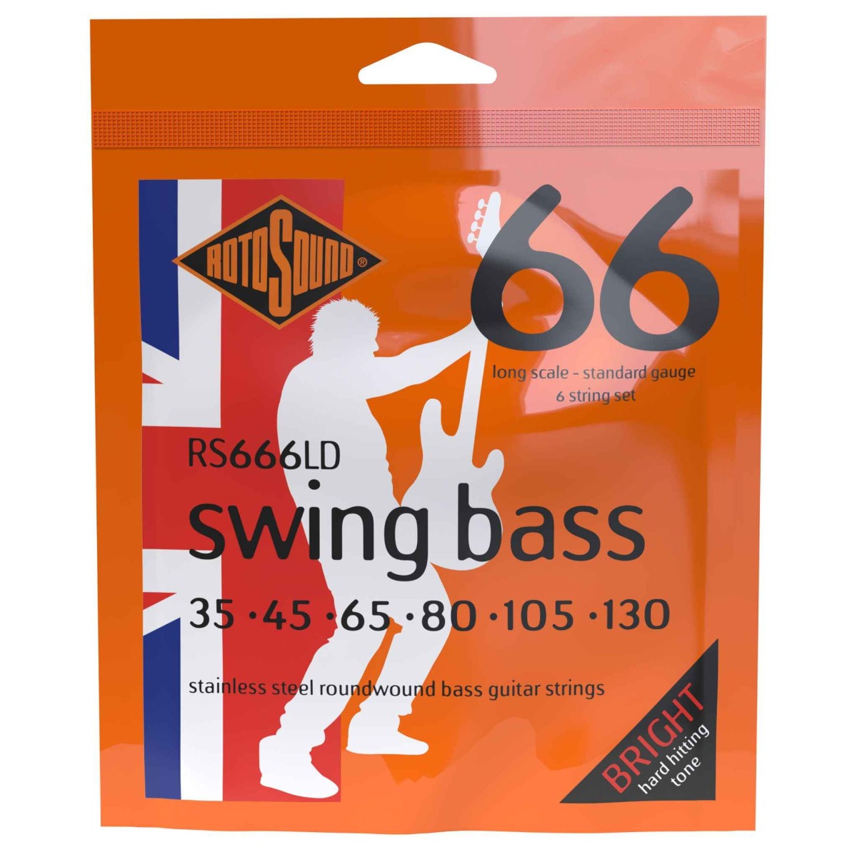 Rotosound Juego De Cuerdas Para Bajo Swing Bass 66 6 Cuerdas RS666LD