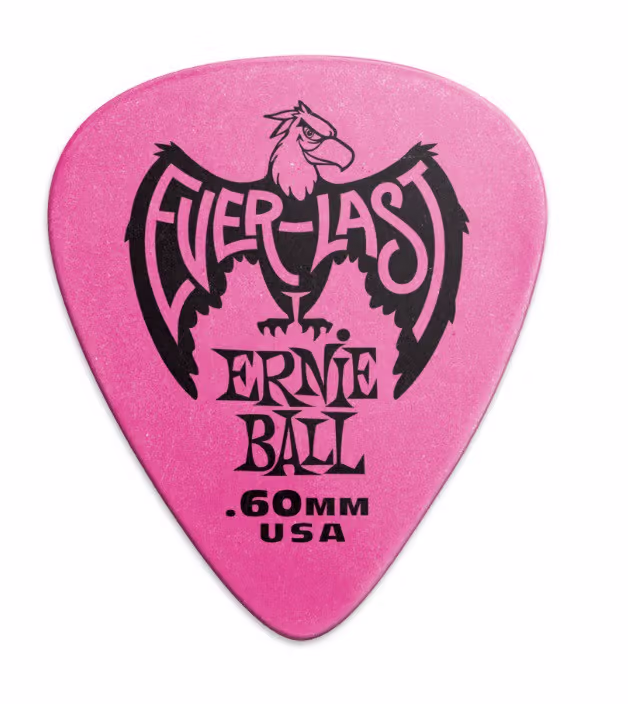 ERNIE BALL Bolsa De Púas Everlast Rosa 0,60 Mm - 12 Unidades EB9179