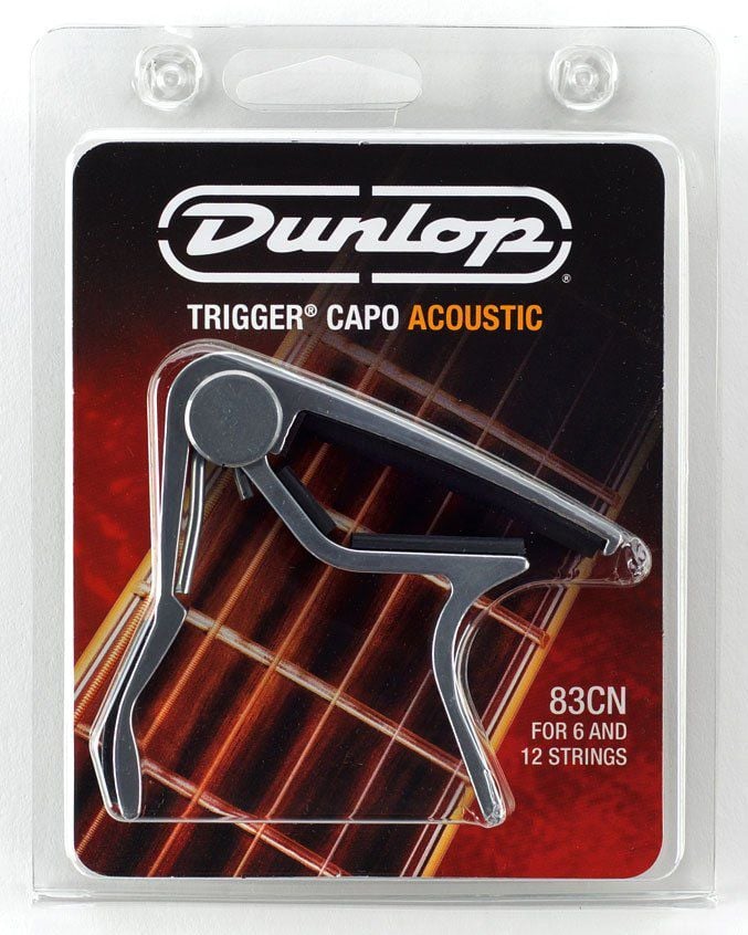 Dunlop Trigger Cejilla para Guitarra Acústica Curva Níquel 83CN cejilla para acústica Trigger