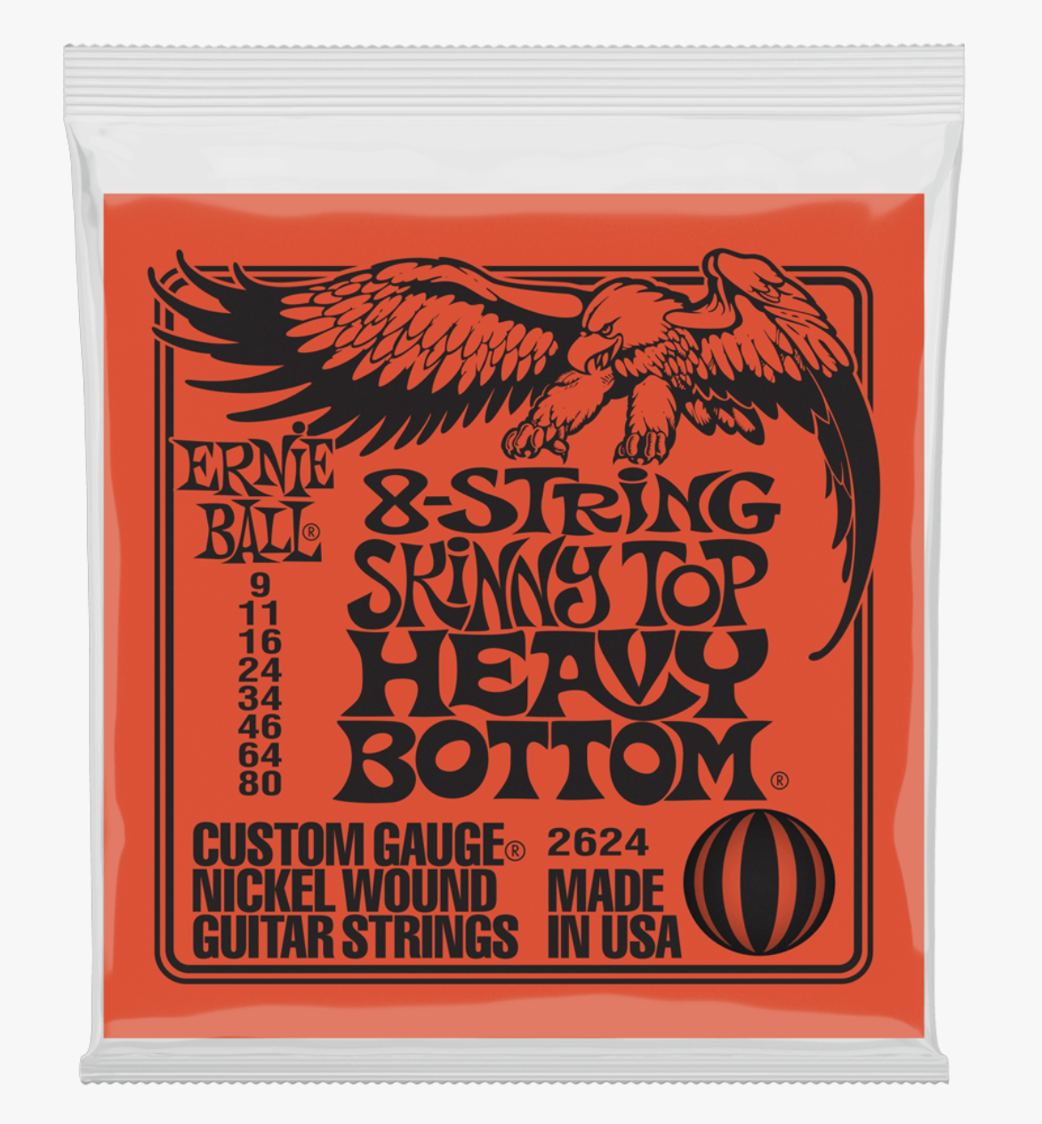 Ernie Ball 2624 Slinky Super Cuerdas Para Guitarra Eléctrica 9-80 2624