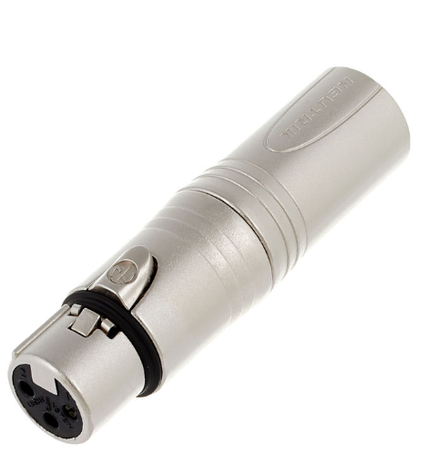 Neutrik NA3 FM Adaptador de XLR hembra a XLR Macho NA3 FM