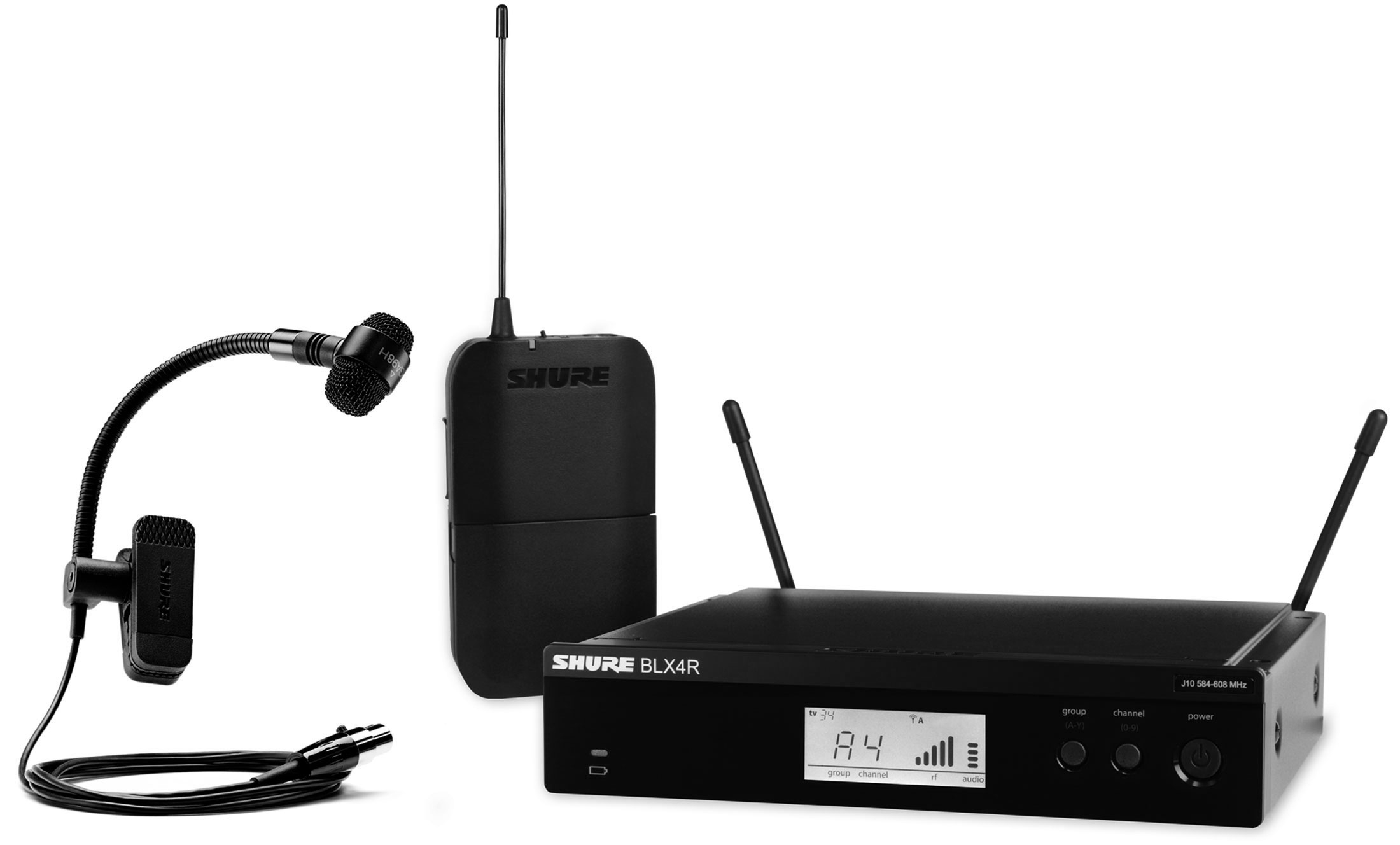 SHURE BLX14R P98H Microfono inalambrico de Instrumento BLX14R P98H