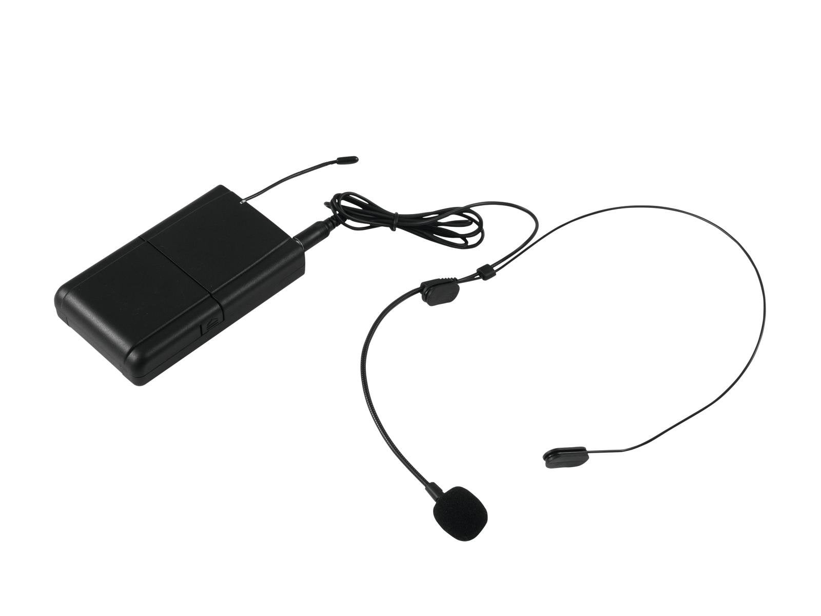 Omnitronic WAMS-10BT Transmisor Petaca Con Micrófono Diadema WAMS-10BT
