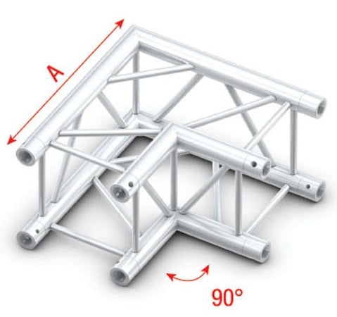 Showtec FQ30003HD Corner 90 Heavy Duty Pro-30 Square F Truss FQ30003HD
